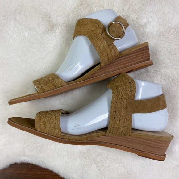 LIKE NEW Vince Camuto "Raner" Demi Wedge‎ Tipsy Taupe Sandals, size 11 - Picture 9 of 13